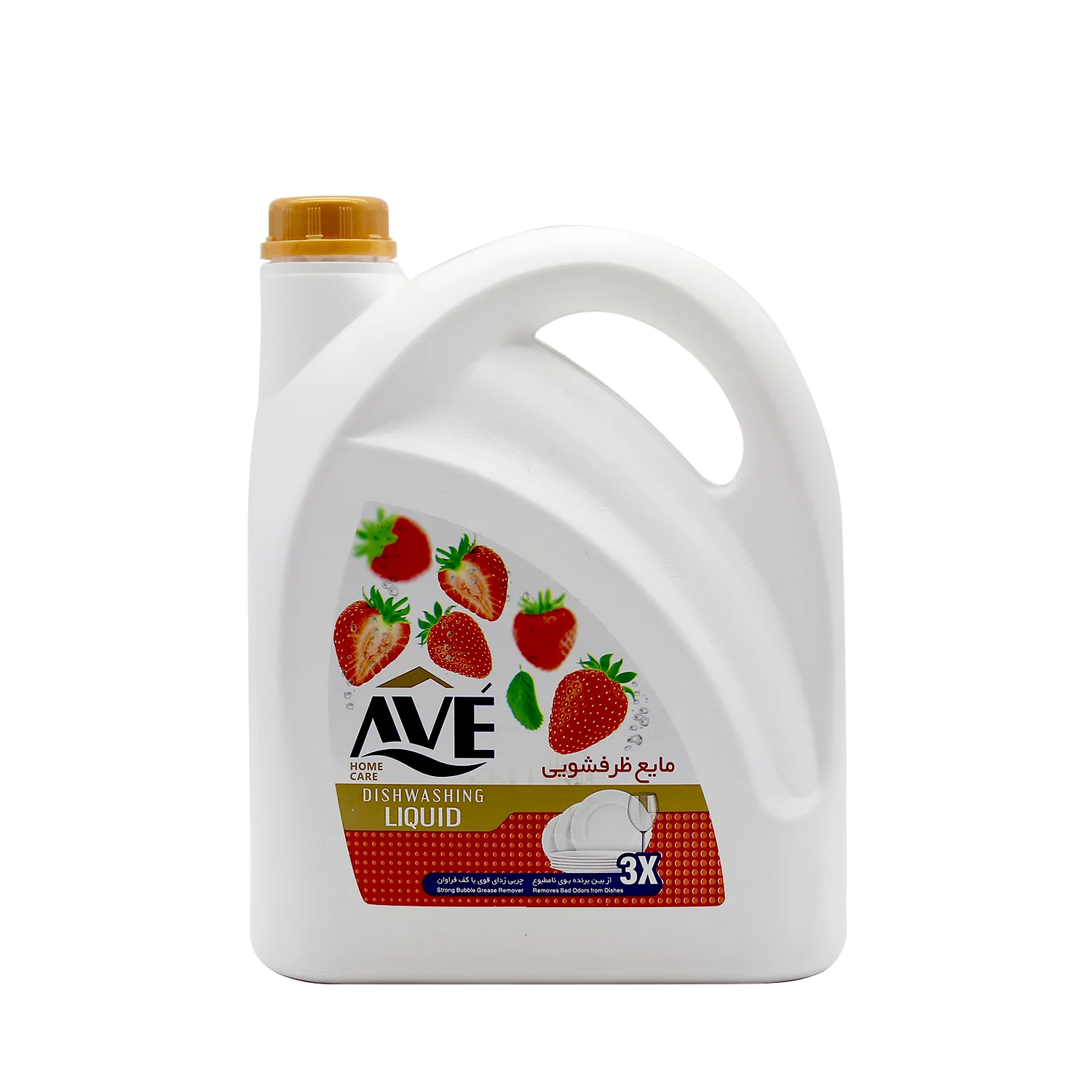 6260010507867 مایع ظرفشویی اوه- قرمز 6در1-توت فرنگی 3750گرمی - تصویر 1