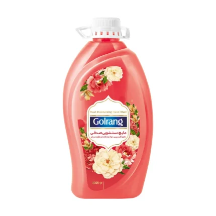 مایع دستشویی صدفی گلرنگ- قرمز حاوی مواد نرم کننده 2لیتری