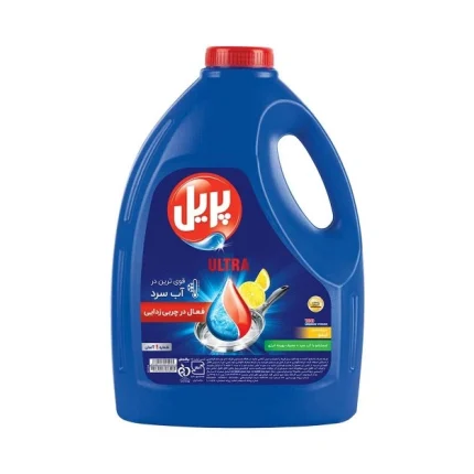 مایع ظرفشویی پریل- اولترا قوی در آب سرد با رایحه لیمو 3750گرمی