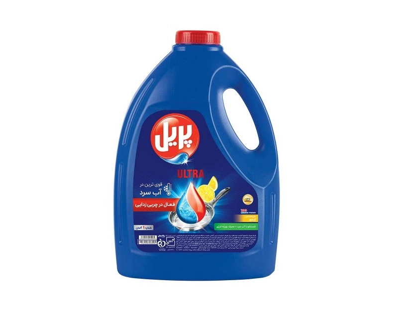 6260105005995 مایع ظرفشویی پریل- اولترا قوی در آب سرد با رایحه لیمو 3750گرمی - تصویر 1
