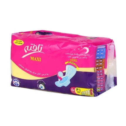 نوار بهداشتی تافته- (ساده کتان) ماکسی ویژه شب کد1110