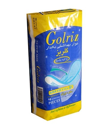 6260136100591 نوار بهداشتی گلریز- (مشبک) بزرگ - تصویر 1