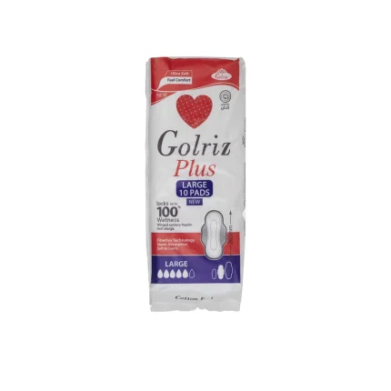 نوار بهداشتی گلریز- (ساده کتان) پلاس کتانی بزرگ