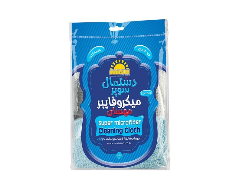 6260226690285 دستمال سوپر میکروفایبر مهسان- 2عددی الوان - تصویر 1