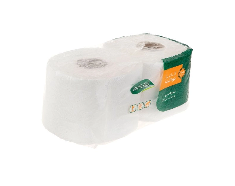 6260251400071 دستمال توالت فول تایم- 2رول-4لایه - تصویر 1