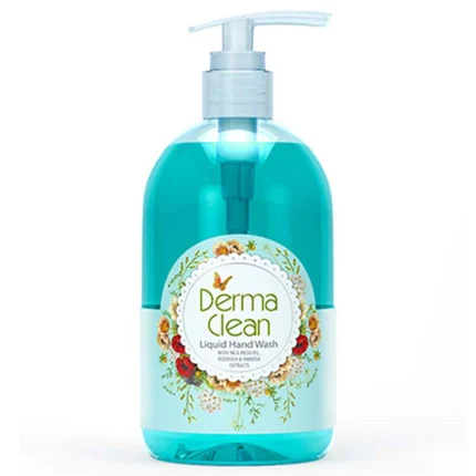 مایع دستشویی درماکلین- شفاف گل ابریشم 500میل