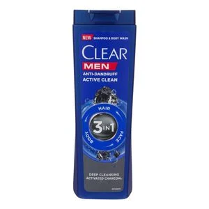شامپو کلیر- آقایان ذغالی 3در1- سه گانه 400میل