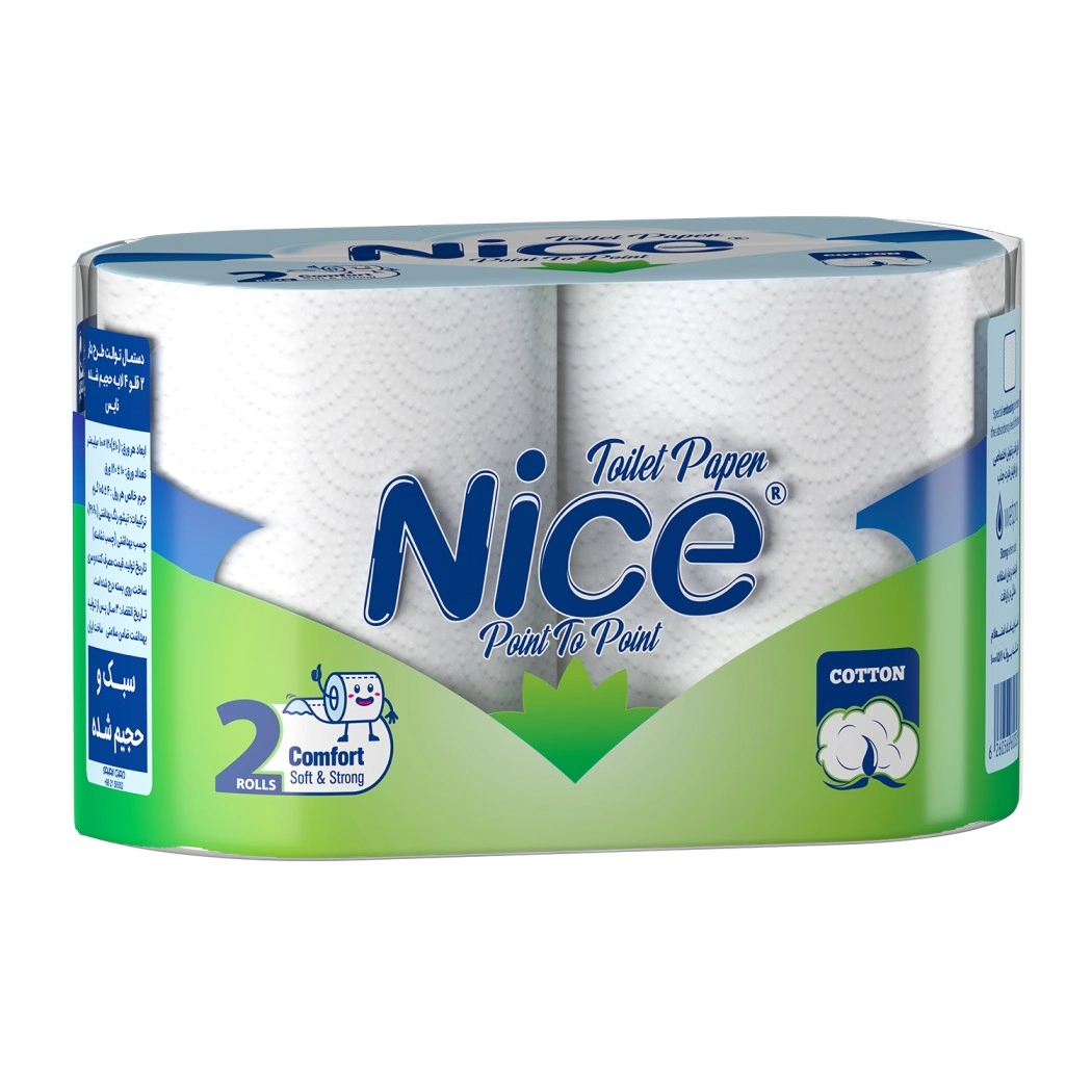 6260566600326 دستمال توالت نایس- 2 رول حجیم - تصویر 1