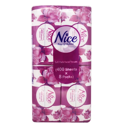 دستمال کاغذی نایس- نایلونی-4بسته 8عددی 3200برگ