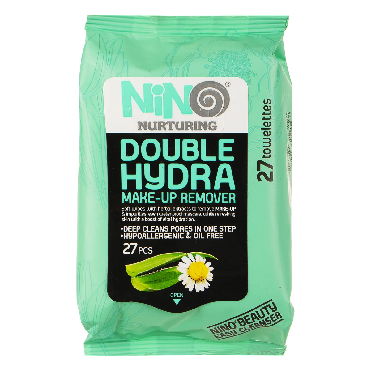 6260623310090 دستمال مرطوب آرایش نینو- طرح آبرسان 27 برگی - تصویر 1