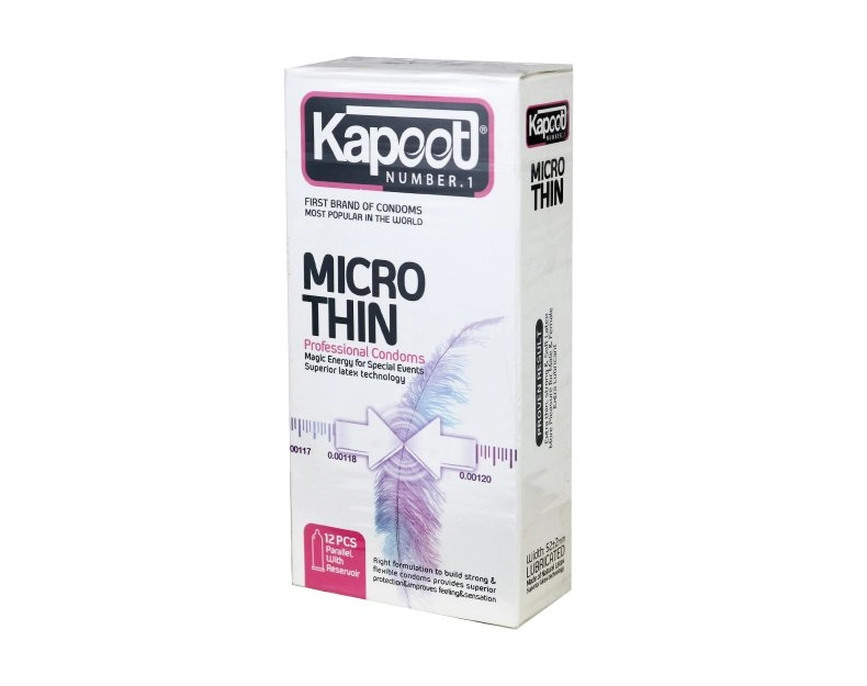 6260623333129 کاندوم کاپوت- میکروتین 12 عددی - تصویر 1