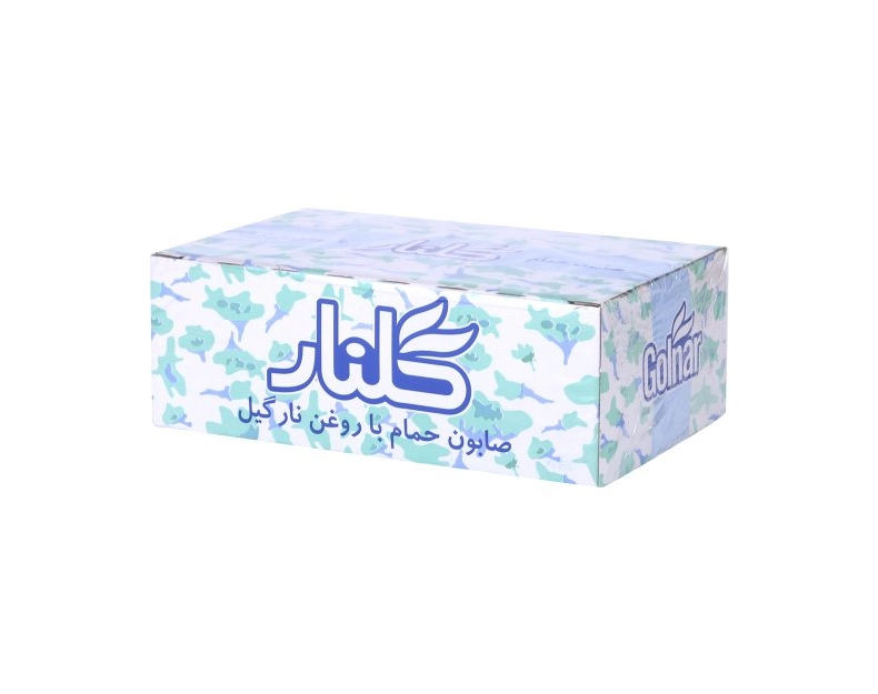 6261101313039 صابون حمام گلنار - سبز 130 گرمی بسته6عددی - تصویر 1