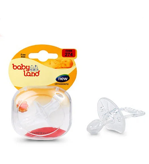 6261670801104 پستانک بیبی لند- تمام سیلیکون ارتودنسی - تصویر 1