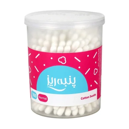 گوش پاک کن پنبه ریز- لیوانی چرخشی  100عددی