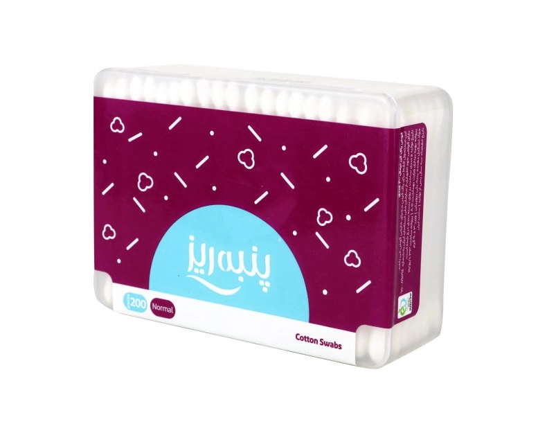 6261684802135 گوش پاک کن پنبه ریز- مکعبی 200عددی - تصویر 1