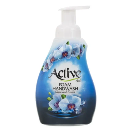 مایع دستشویی فوم دیاموند اکتیو- آبی 500گرمی