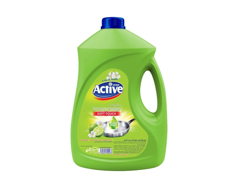 6262825809563 مایع ظرفشویی اکتیو- گلیسیرین سبز لیمو 3500گرمی - تصویر 1