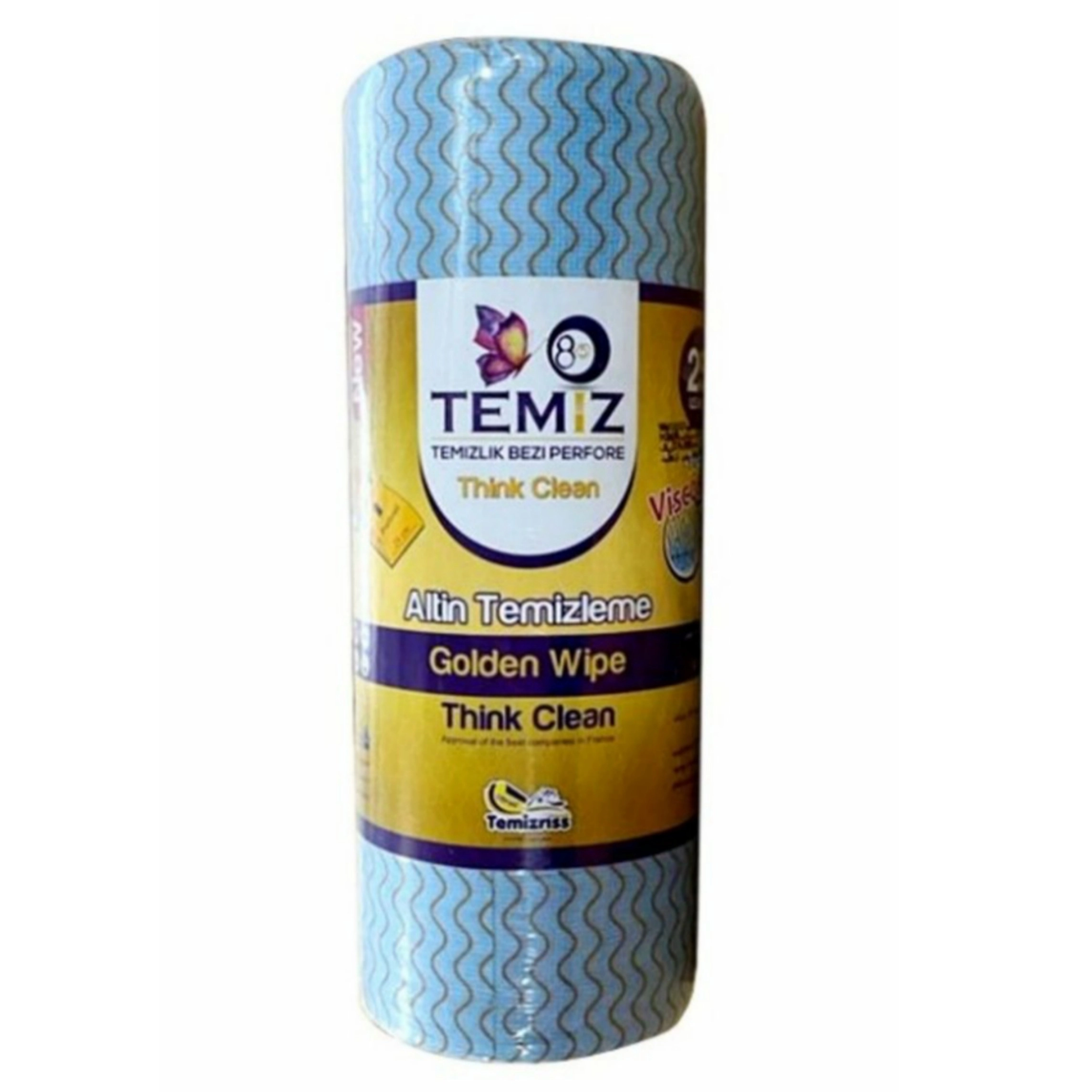 6263074500706 تمیز- دستمال رول 100% ویسکوز گلدن وایب 25 برگی - تصویر 1