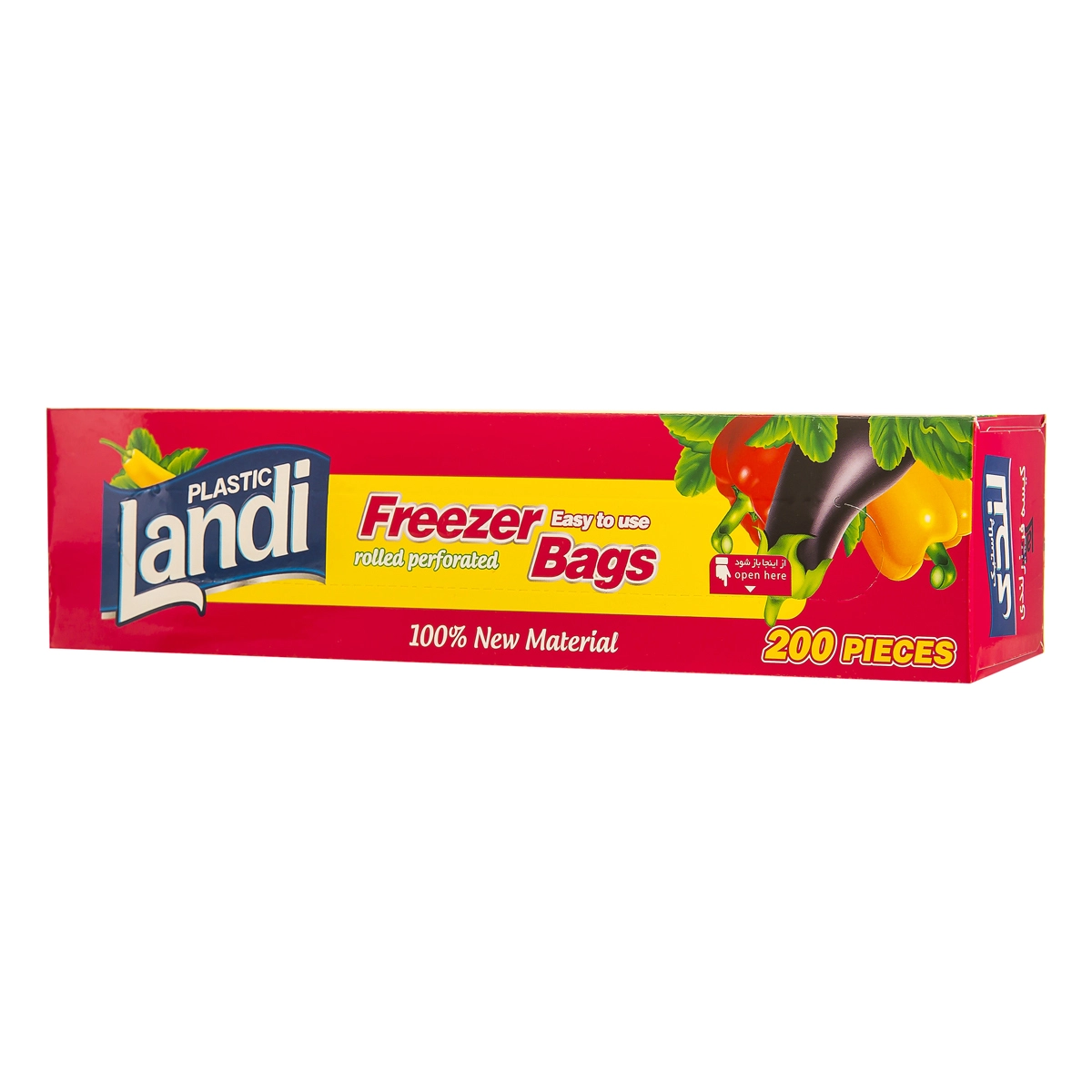 6263150400067 پلاستیک فریزر لندی- رولی پرفراژدار 200عددی - تصویر 1