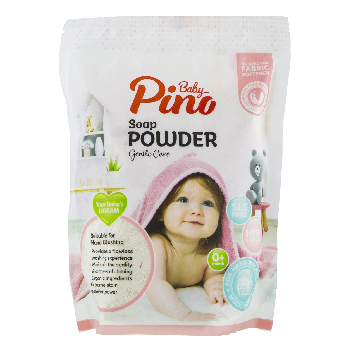 6263150400975 پودر صابون دستی پینوبیبی- 800گرمی - تصویر 1