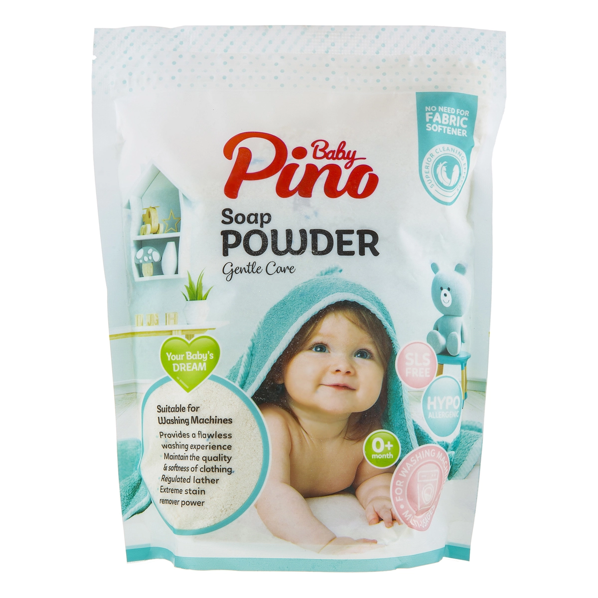 6263150400982 پودر صابون ماشینی پینوبیبی- 800گرمی - تصویر 1