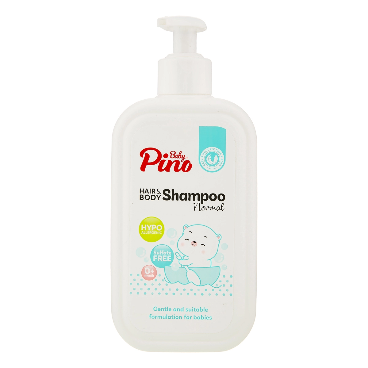 6263150401248 شامپو سروبدن نوزاد و کودک پینوبیبی- فری سولفات 350گرمی - تصویر 1