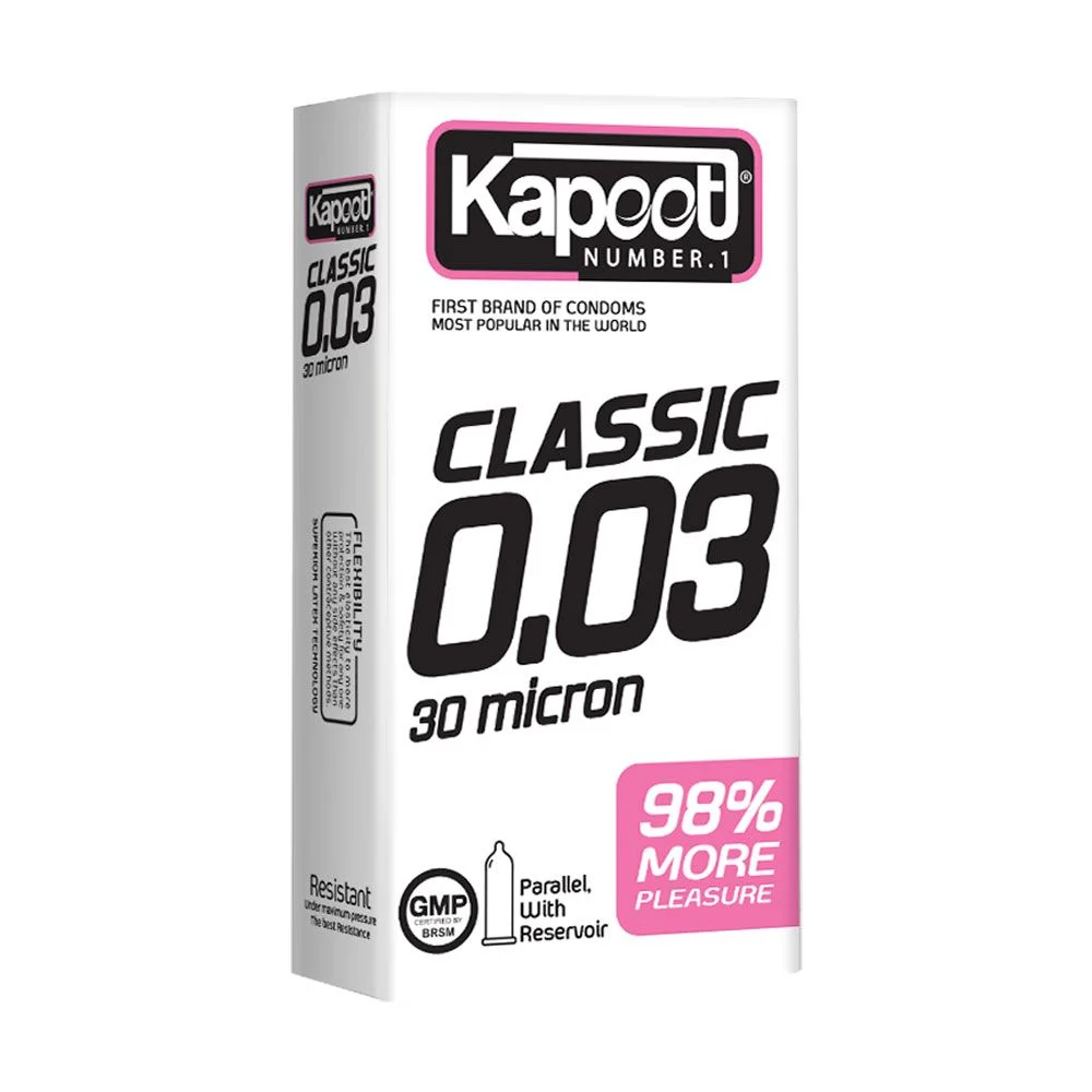 6263331112383 کاندوم کاپوت- کلاسیک 30 میکرون 10 عددی - تصویر 1