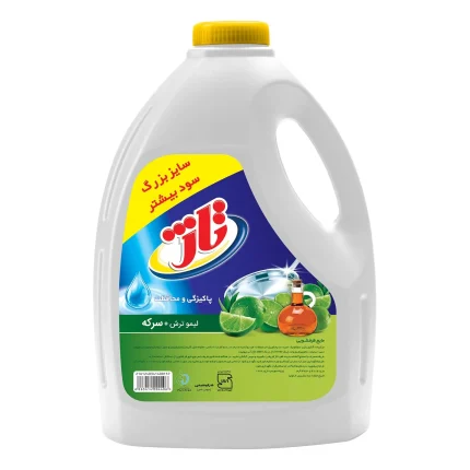 مایع ظرفشویی تاژ- لیمویی سبز سرکه 3750گرمی