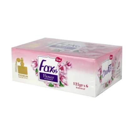 فاکس- صابون حمام گل 125گرمی-6عددی-پایا