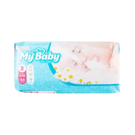 پوشک مای بیبی- آبی سایز2- اکوجدید 44عددی