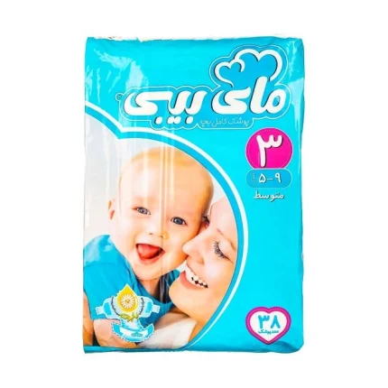 پوشک مای بیبی- آبی سایز3- اکوجدید 38عددی