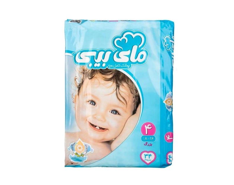 6263957100115 پوشک مای بیبی- آبی سایز4- اکوجدید 34عددی - تصویر 1