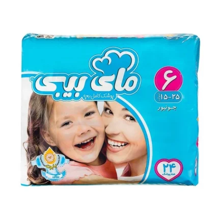 پوشک مای بیبی- آبی سایز6- اکوجدید 24عددی