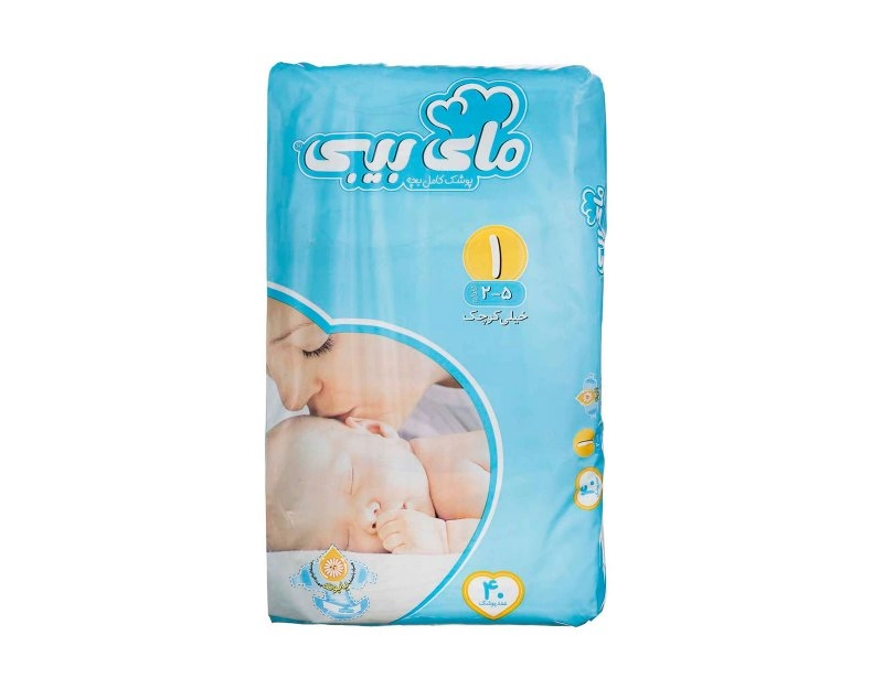 6263957100290 پوشک مای بیبی- آبی سایز 1- اکو جدید 40عددی - تصویر 1