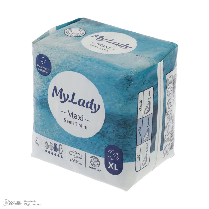 6263957102249 نوار بهداشتی مای لیدی- (مشبک) مکسی جدید ایکس لارج 7عددی - تصویر 1