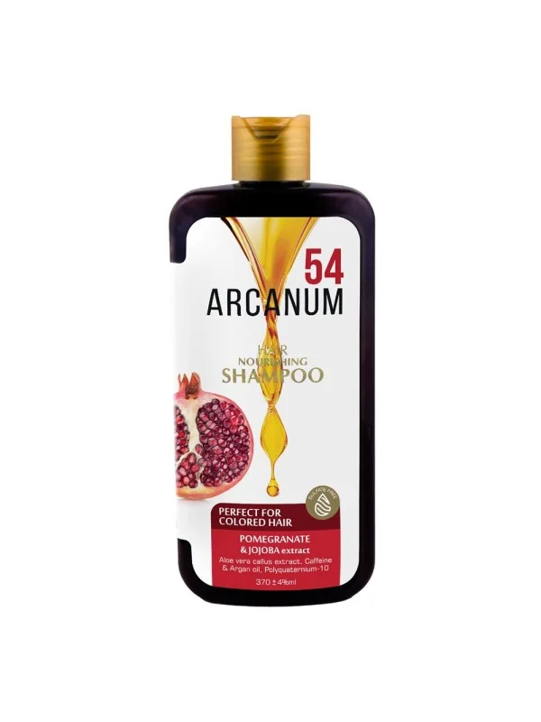 6264707021650 شامپو ضد ریزش و تغذیه مو های رنگ شده آرکانوم- جوجوبا و انار 370 میل - تصویر 1