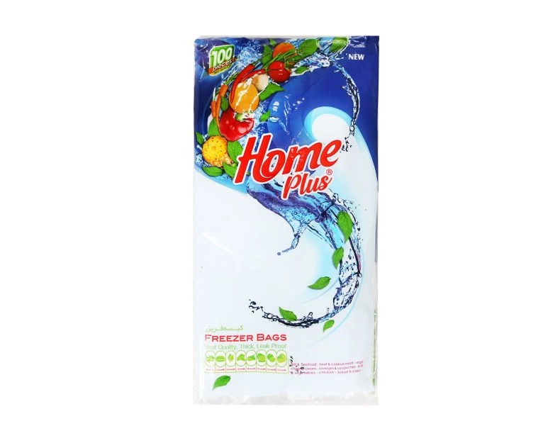 6265547630019 پلاستیک فریزر هوم پلاس- 100 عددی - تصویر 1