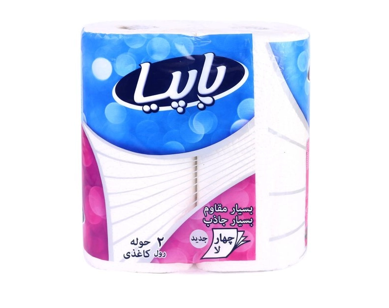6266061103843 دستمال حوله پاپیا- 2رول - تصویر 1