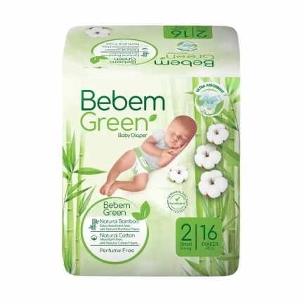 پوشک ببم سبز- نرمال سایز2- 16عددی