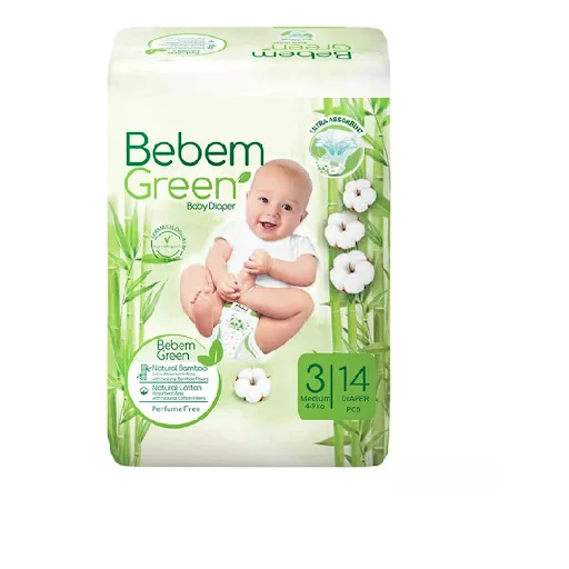 6266061106356 پوشک ببم سبز- نرمال سایز3- 14عددی - تصویر 1