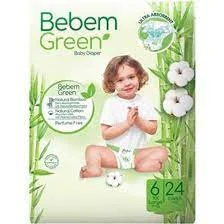 پوشک ببم سبز- دوقلو سایز6- 24عددی