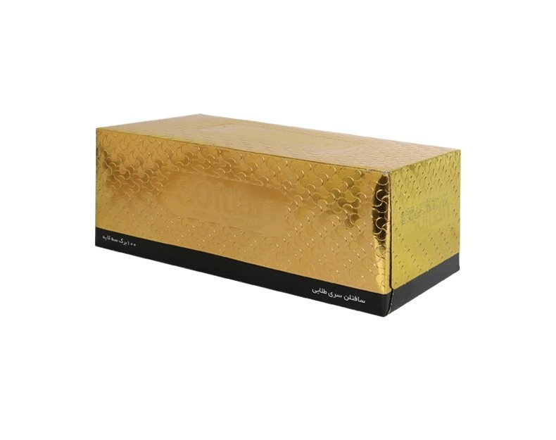 6267604400542 دستمال کاغذی سافتلن- سری طلایی 300برگ - تصویر 1