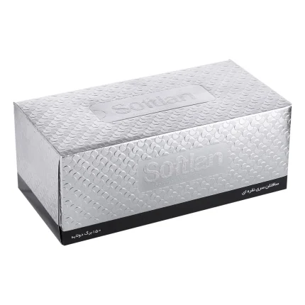 دستمال کاغذی سافتلن- نقره ای 300برگ