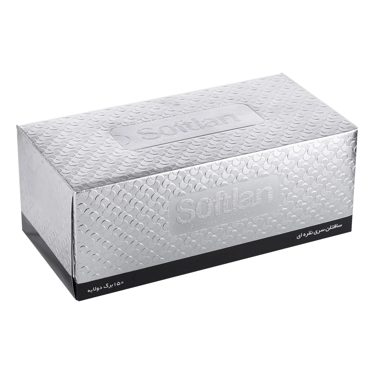 6267604401464 دستمال کاغذی سافتلن- نقره ای 300برگ - تصویر 1
