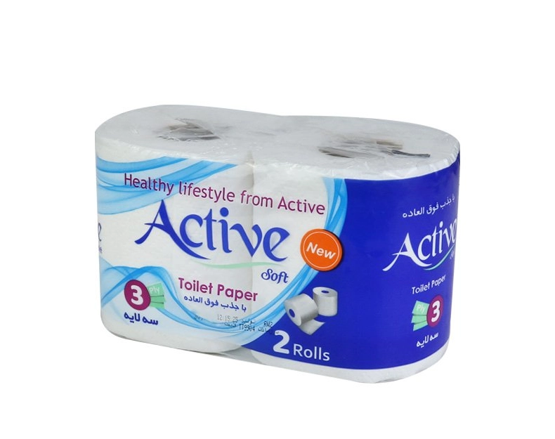 6267604416000 دستمال توالت اکتیو- 2رول 36عددی - تصویر 1