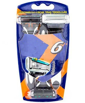 تیغ اصلاح لمسر- شش لبه وکیوم 3عددی