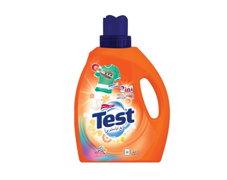 6269211300222 مایع لباسشویی تست- البسه رنگی 3لیتری - تصویر 1