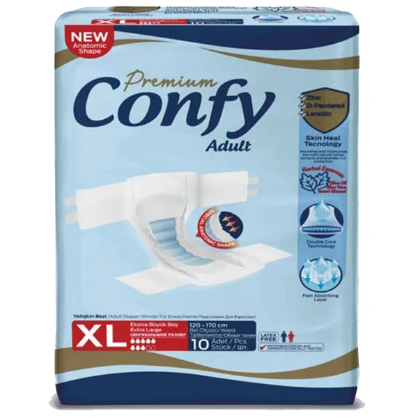 8697924597420 پوشینه بزرگسال کانفی- پریمیوم ایکس لارج 10 عددی-پایا - تصویر 1