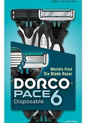 تیغ دورکو- تیغ 6لبه -صابون دار 3عددی