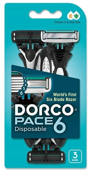 8801038583396 تیغ دورکو- تیغ 6لبه -صابون دار 3عددی - تصویر 1